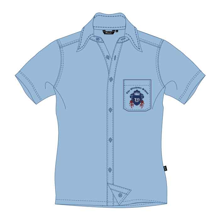 Short Sleeve Shirt - Light Blue - Grades 7-11 - GEMS Winchester School - Dubai