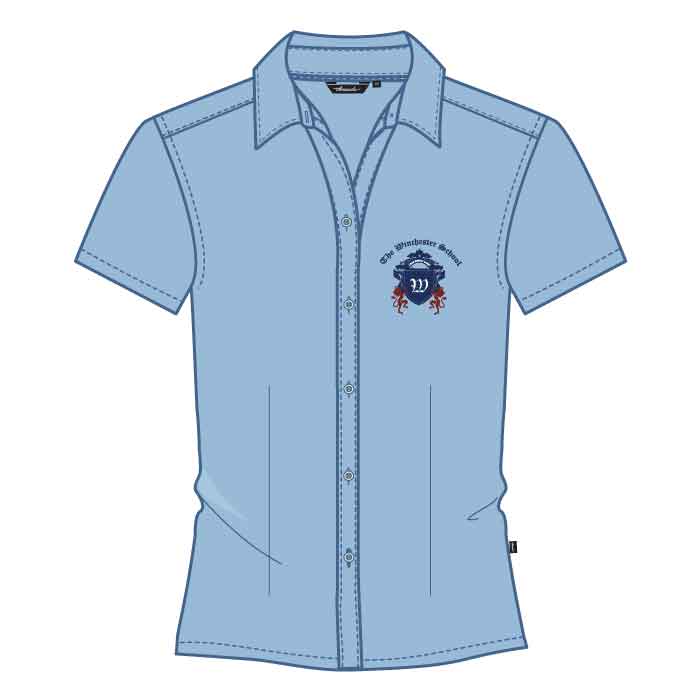 SS Blouse - Light Blue - Grade 7-11 - GEMS Winchester School - Dubai