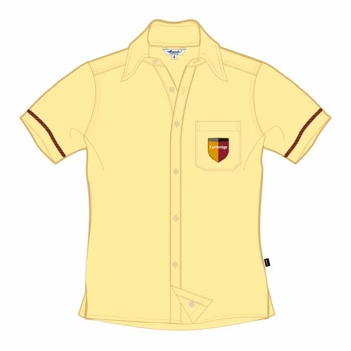 Short Sleeve Shirt - Cream - GEMS Cambridge International Private School - Sharjah