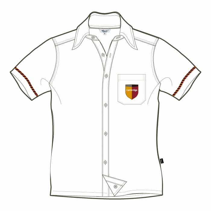 Short Sleeve Shirt - White - GEMS Cambridge International School - Abu Dhabi