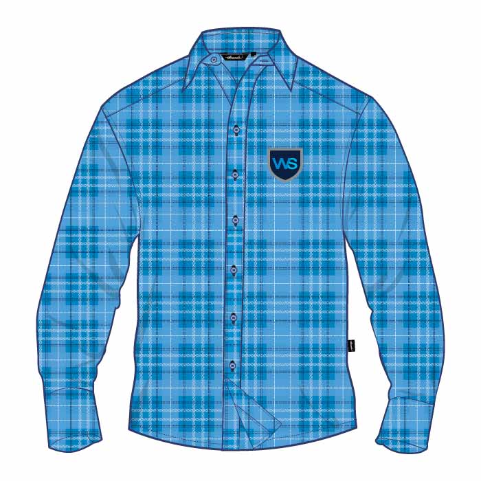 Kindergarten Full Sleeve Shirt - Blue Tartan - GEMS Westminster School - Ras Al Khaimah