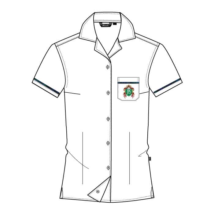 Girls Short Sleeve Blouse - White - Grade 1-6 - GEMS Jumeirah Primary School