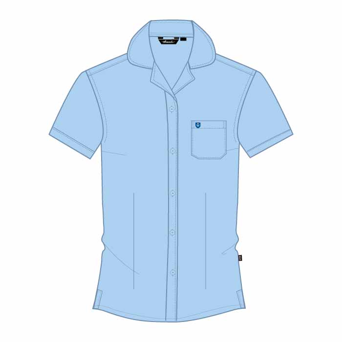 SS Blouse - L.Blue - Grade 10-11 - GEMS Wellington Academy - Silicon Oasis