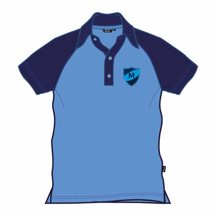 Unisex Kindergarten Polo Shirt - Blue - GEMS Metropole School - Motor City