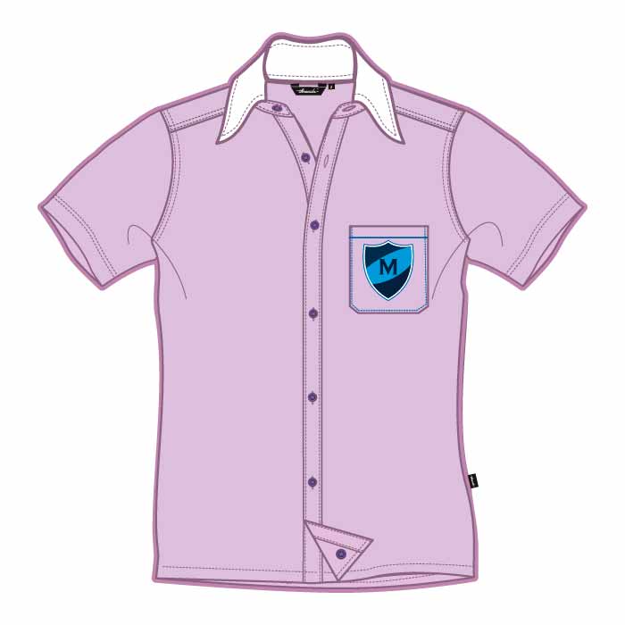 Short Sleeve Shirt - Pink - Grades 7-11 - GEMS Metropole School - Motor City