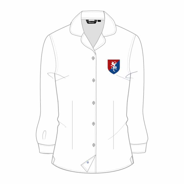 FS Blouse - White - Grade 12-13 - GEMS Founders School - Al Mizhar