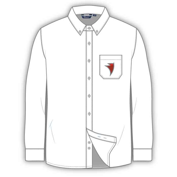 Boys Full Sleeve Shirt - White - Grades 5-12 - GEMS Legacy School - Dubai