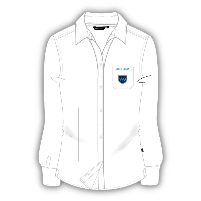 Girls Full Sleeve Blouse - White - Grades 12-13 - GEMS Westminster School - Ras Al Khaimah