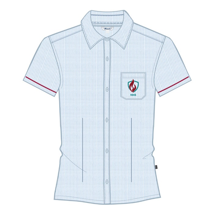 Girls Blouse - Light Blue - Grade 6-Grade 12 - GEMS New Millennium School - Al Khail
