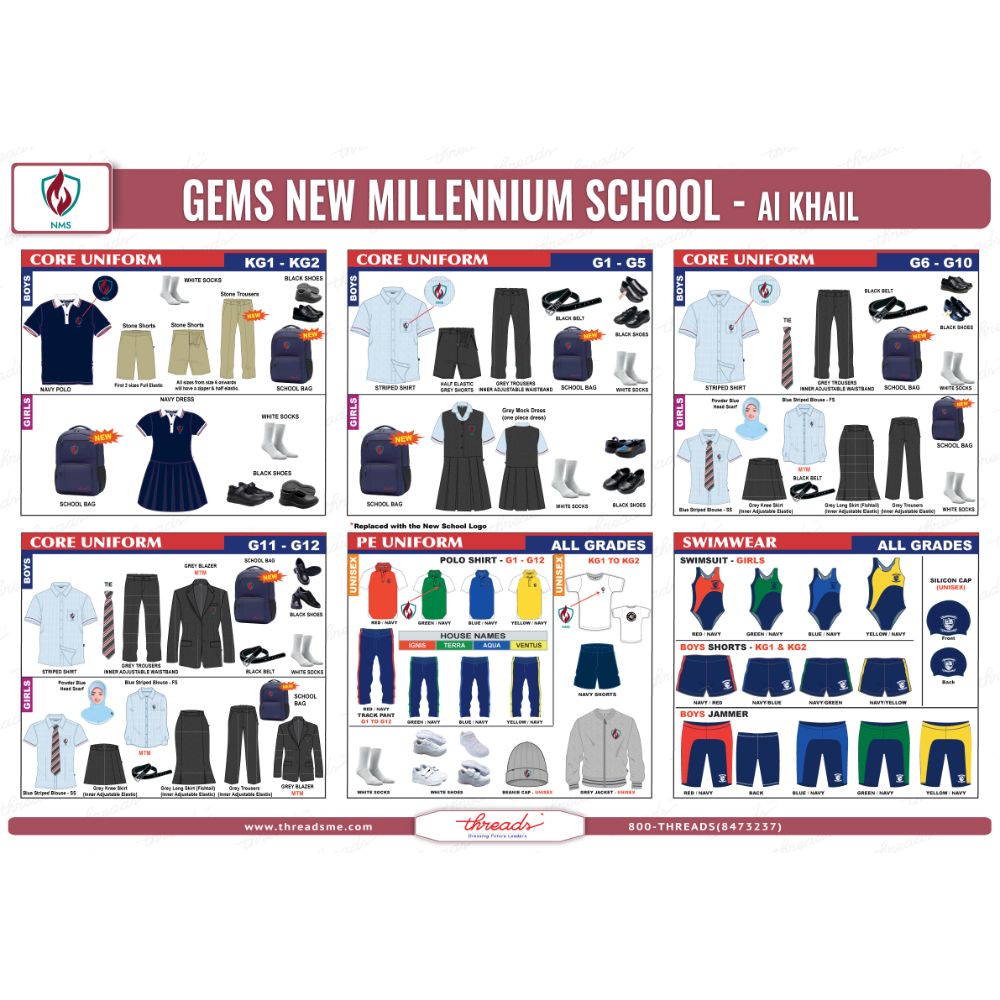 Girls Blouse - Light Blue - Grade 6-Grade 12 - GEMS New Millennium School - Al Khail