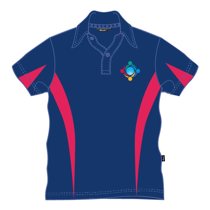 Unisex Polo Shirt Core - Navy Red - GEMS World Academy - Abu Dhabi