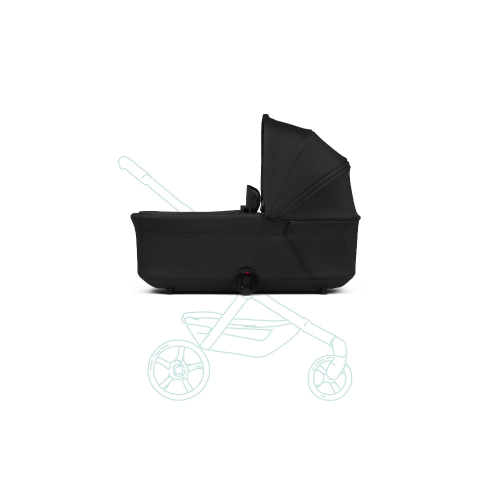 Joolz - Hub2 Comfort Baby Cot With Canopy - Space Black