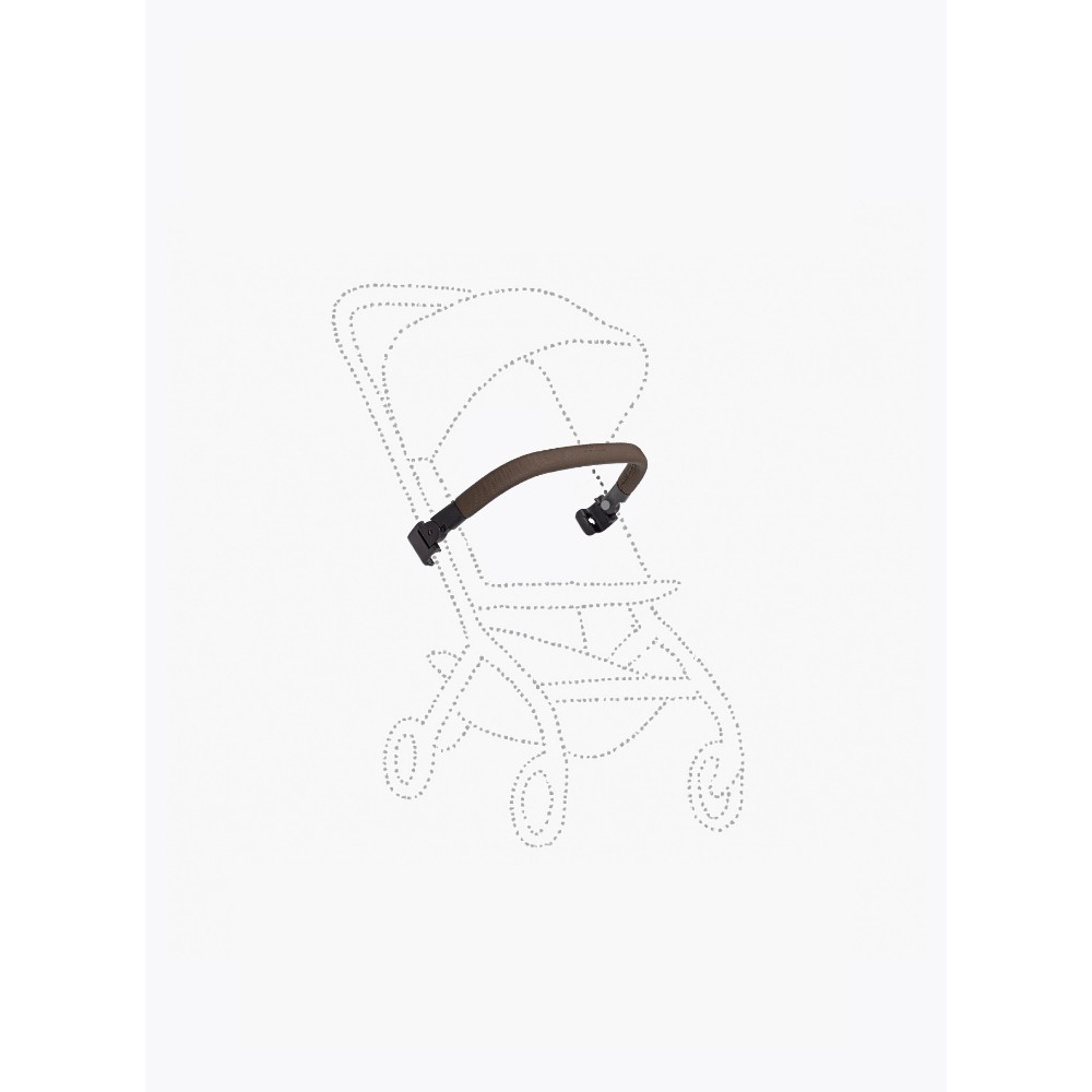 Joolz - AER+ Foldable Bumper Bar for Stroller - Black Carbon - Mid Brown Carbon
