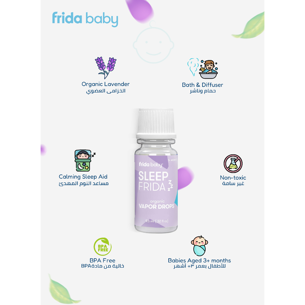 Fridababy - Sleep Frida Organic Vapor Drops For Bath or Diffuser - Lavender - 9.5ml
