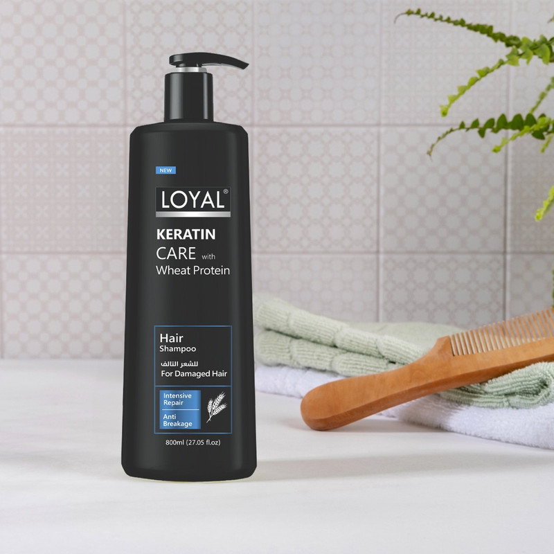 Loyal - Keratin Care With Wheat Protein Hair Shampoo - 800ml