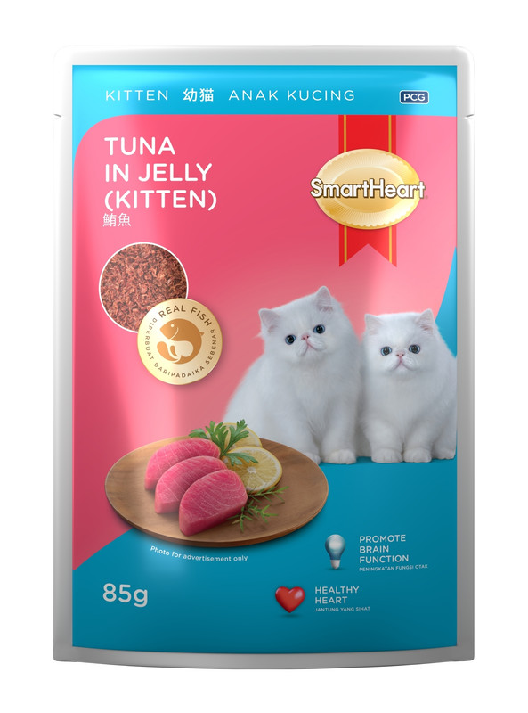 Smartheart - Pouch Kitten Wet Food Tuna In Jelly - 85gm