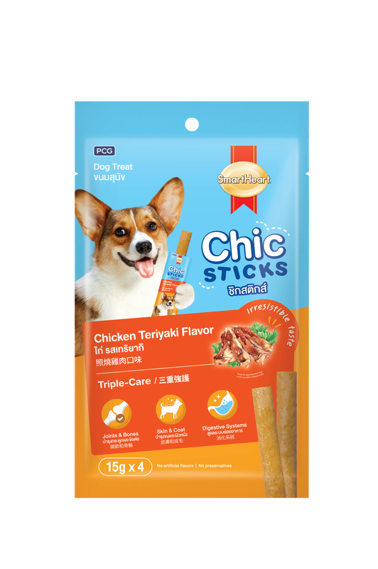 Smartheart - Dog Treat Chic Sticks Chicken Teriyaki Flavor - 4pcs
