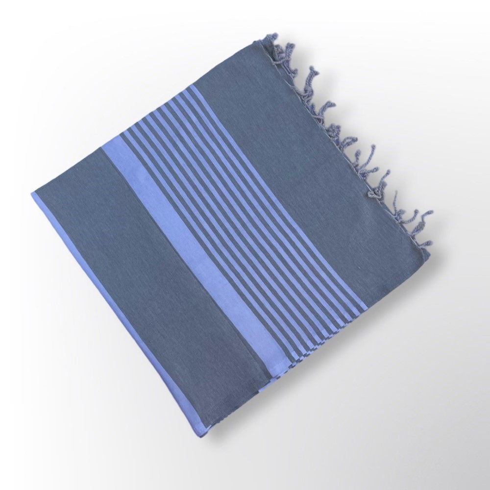Hammam Corner - The Line Beach Towel - Clear Grey