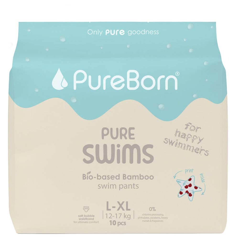 Pureborn - Baby Swim Diaper Pants - L-XL - 12-17 kg - 10 Pcs