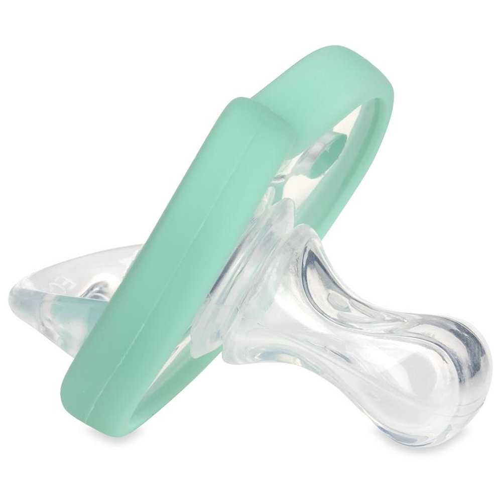 Dr. Talbot's - Flat Orthodontic Pacifiers - Aqua/Pink - Small - 2 Pc Set