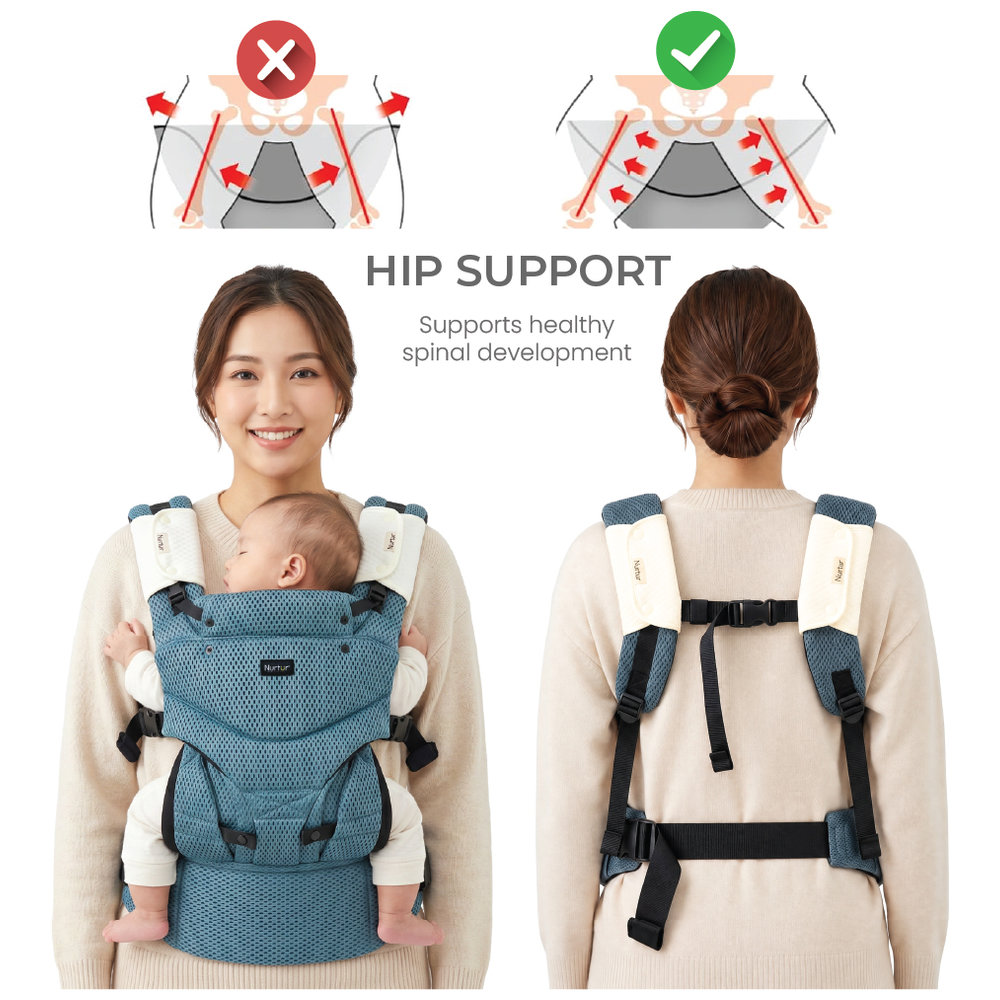 Nurtur - Willow Deluxe Mesh Infant Baby Carrier - Green