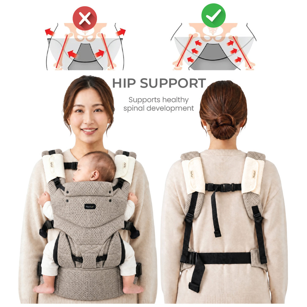Nurtur - Willow Deluxe Mesh Infant Baby Carrier - Brown