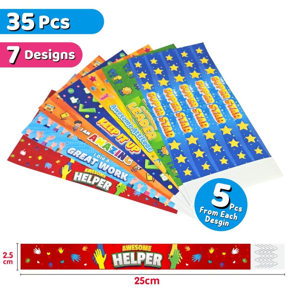 Fun Learning Store - Teachers English Rewards Bracelets - 35pcs