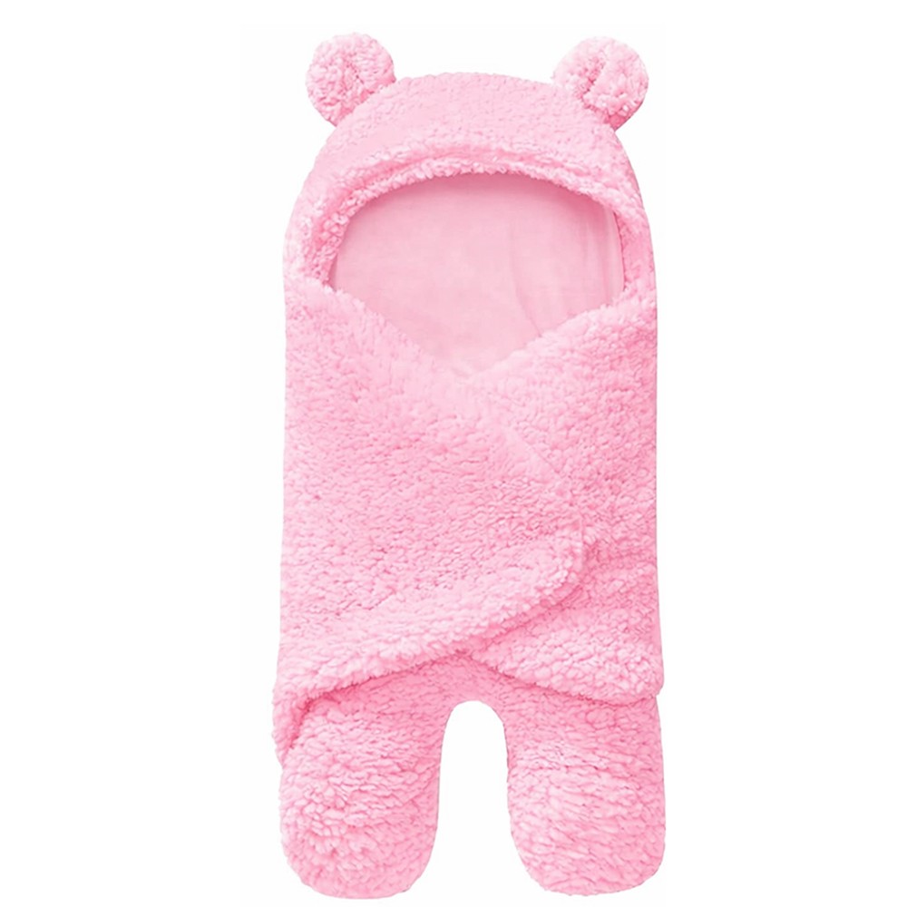 Cute 'n' Cuddle - Ultra-Soft Hooded Baby Blanket - Pink