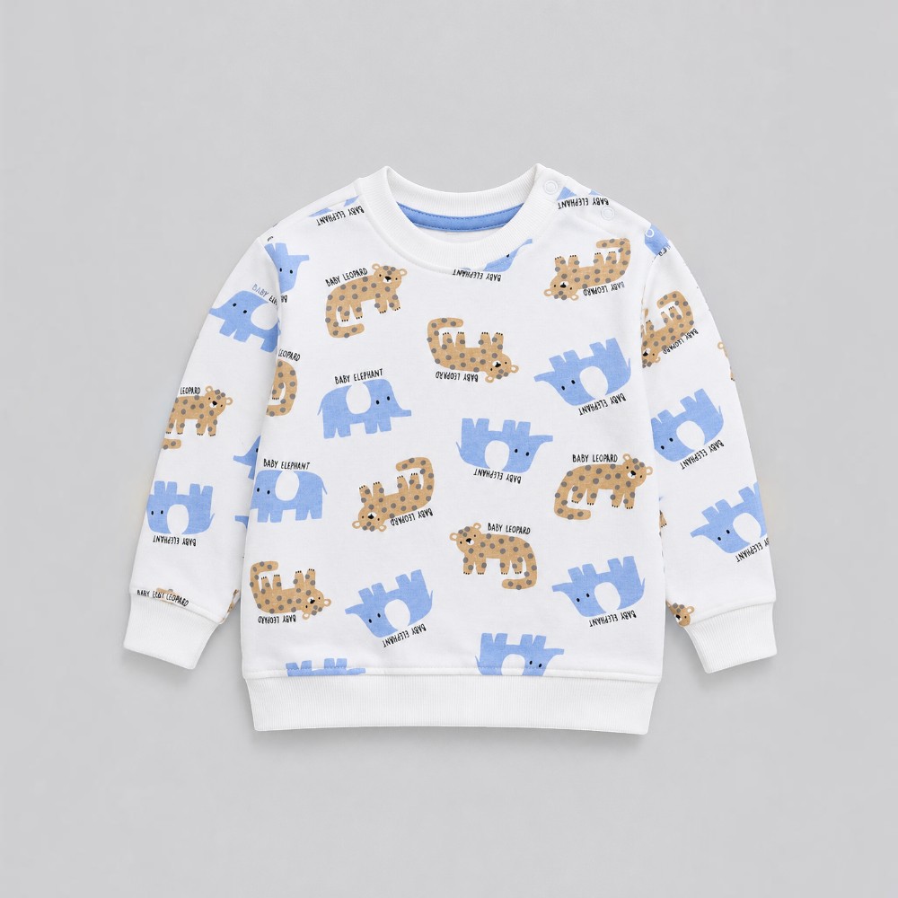 Victor and Jane - 2pc-Set - Boys Animal Print Sweatshirt & Jogger Set - Multicolor