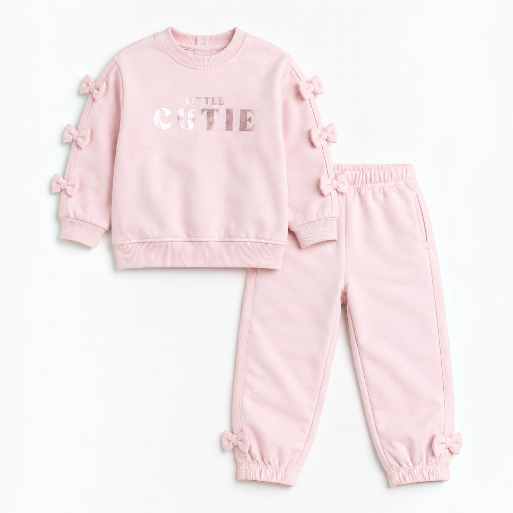 Girls 2-Piece Set Graphic Sweatshirt & Jogger Pants
