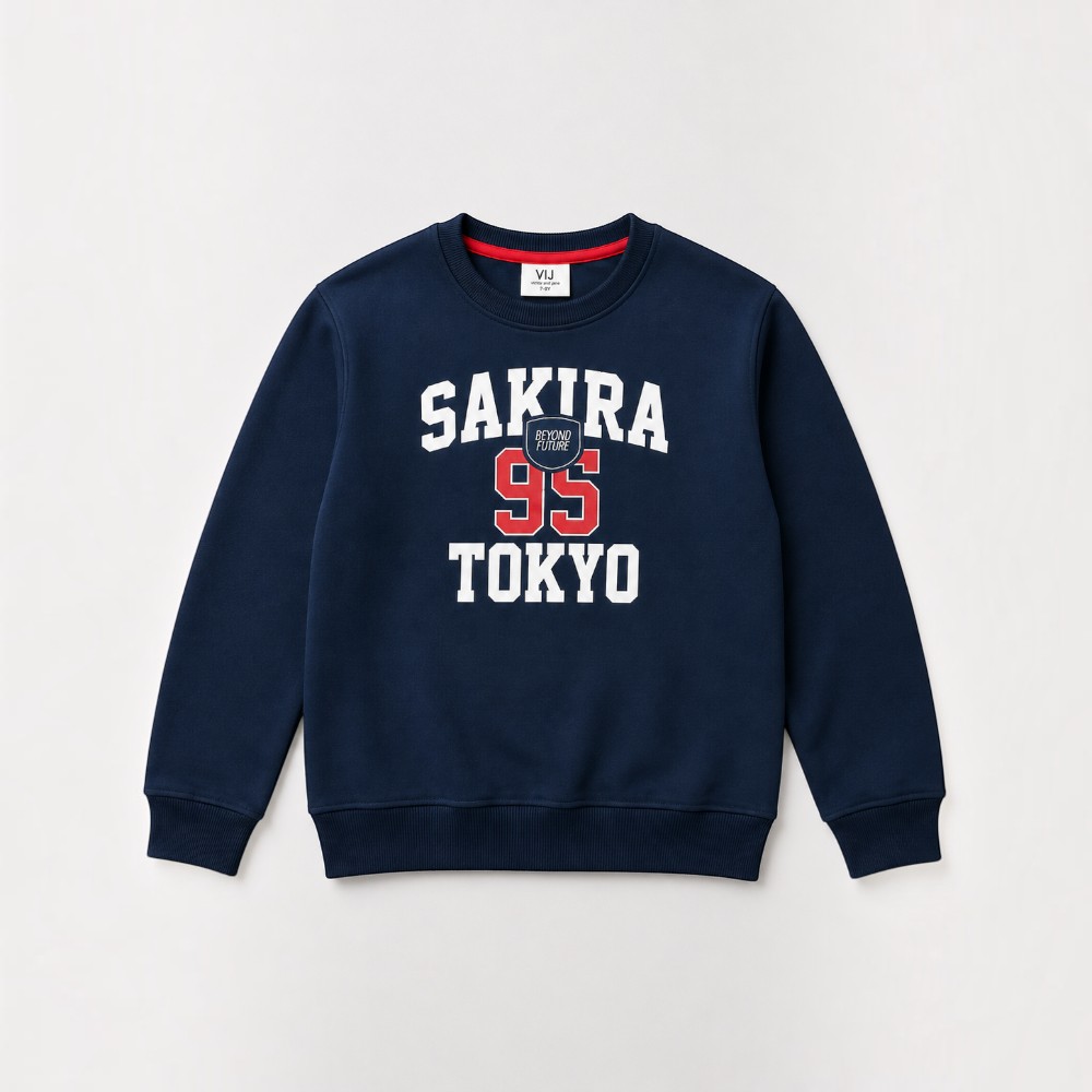 Victor and Jane - Boys' Sakira 95 Tokyo Graphic Pullover - Navy