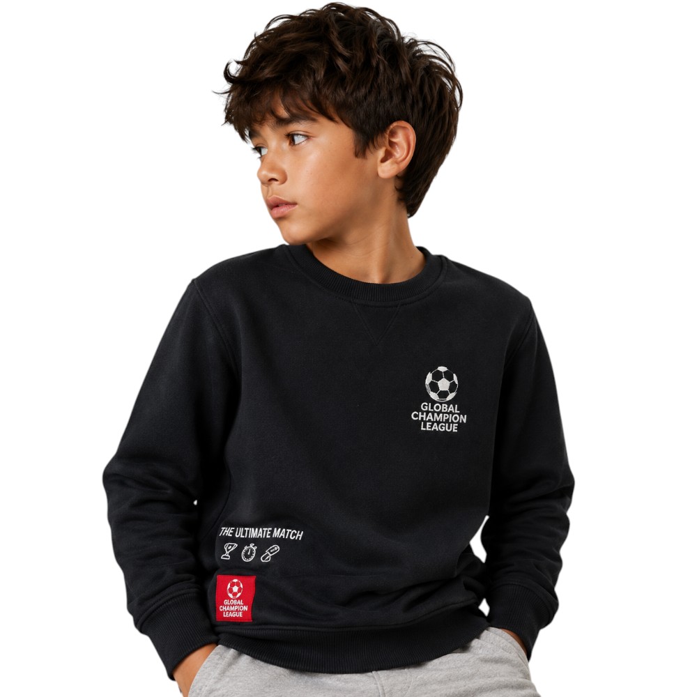 Boys’ Front and Back Graphic Print Pullover