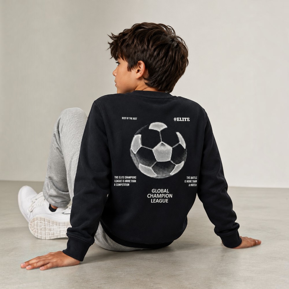 Boys’ Front and Back Graphic Print Pullover