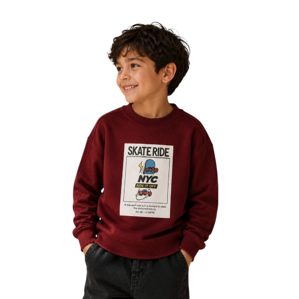 Boys’ Graphic Pullover "Skate Ride"
