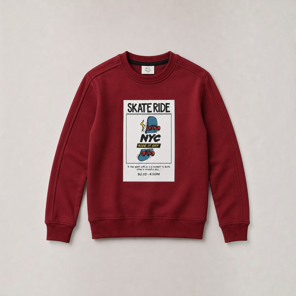 Boys’ Graphic Pullover "Skate Ride"