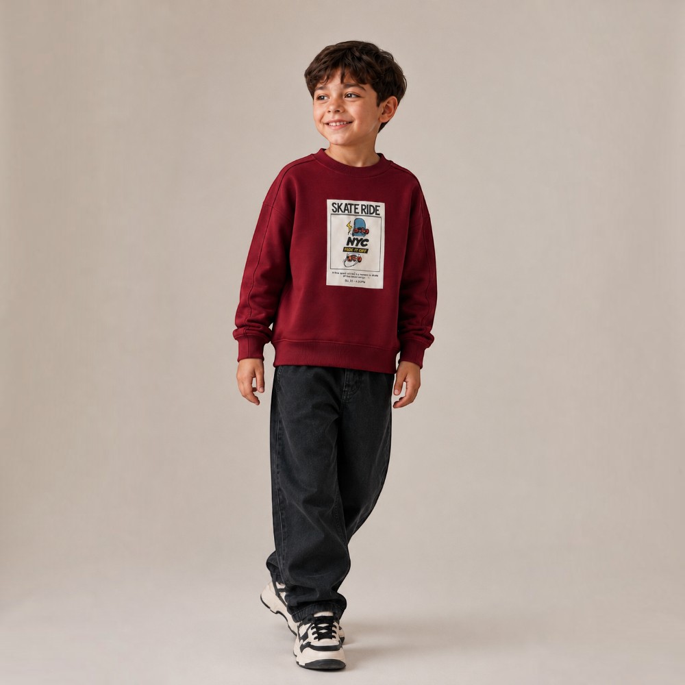 Boys’ Graphic Pullover "Skate Ride"