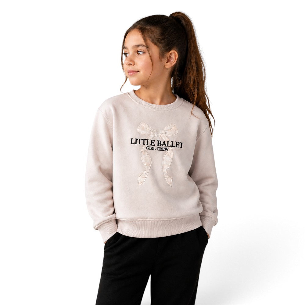 Victor and Jane - Girls "Little Ballet" Embroidery Pullover - Lilac