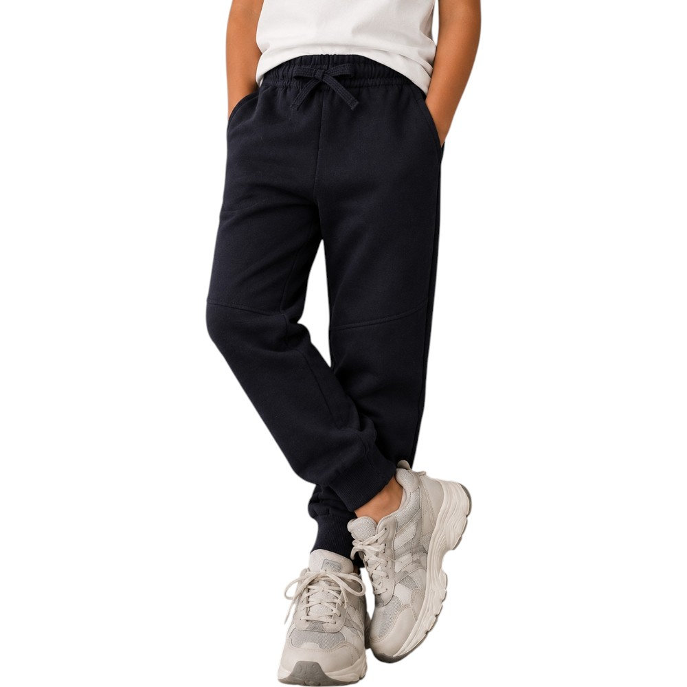 Victor and Jane - 100% Cotton Basic Jogger For Boys - Dark Grey