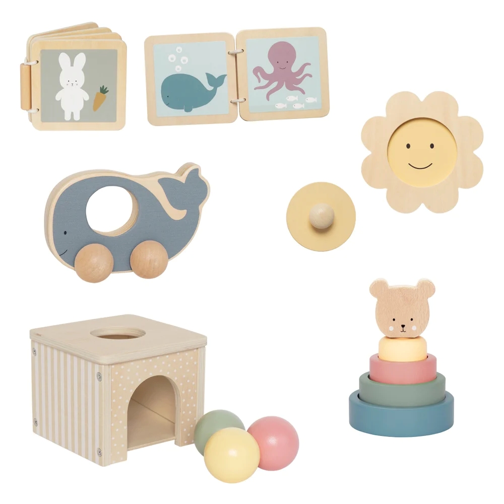 Jabadabado - Play And Learn Box Early Learning Toy Set - Multicolor - 5 Pcs