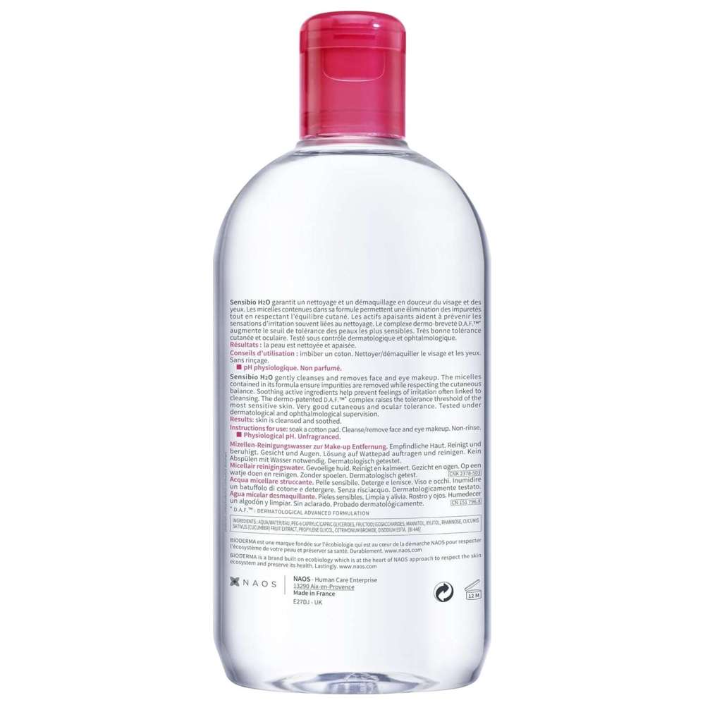 Bioderma - Sensibio H2O Make-Up Removing Micelle Solution - 500 ml