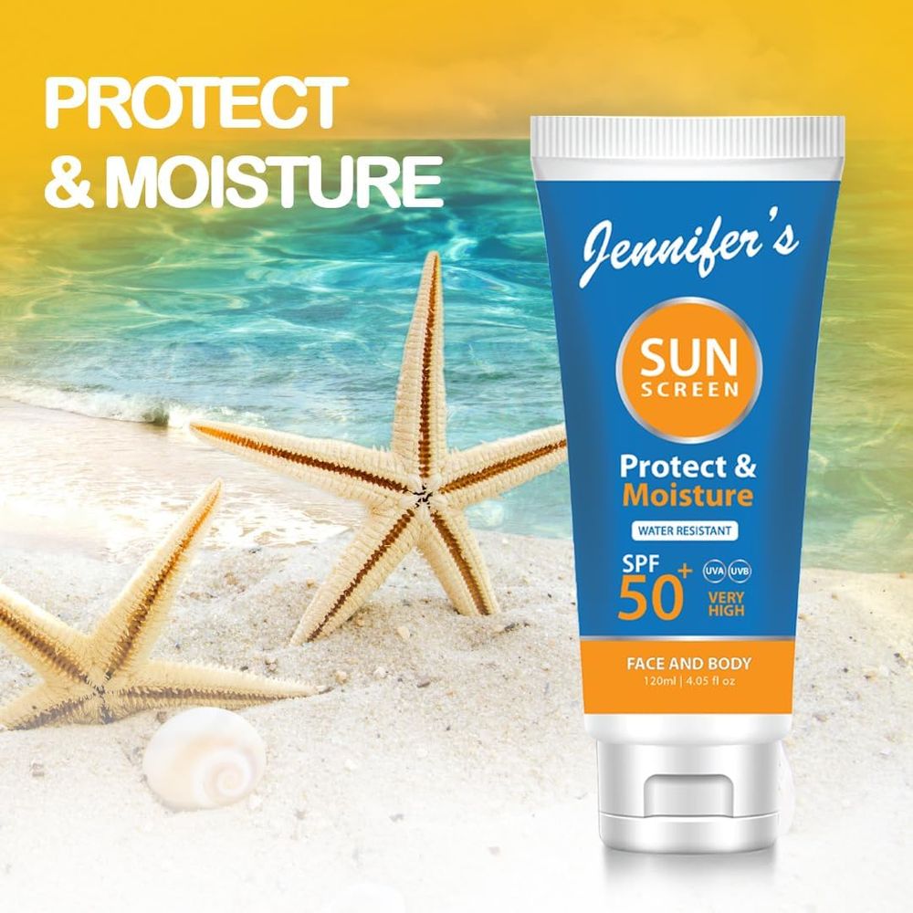 Jennifer's - SPF 50 Face & Body Sunscreen Lotion - 120 ml