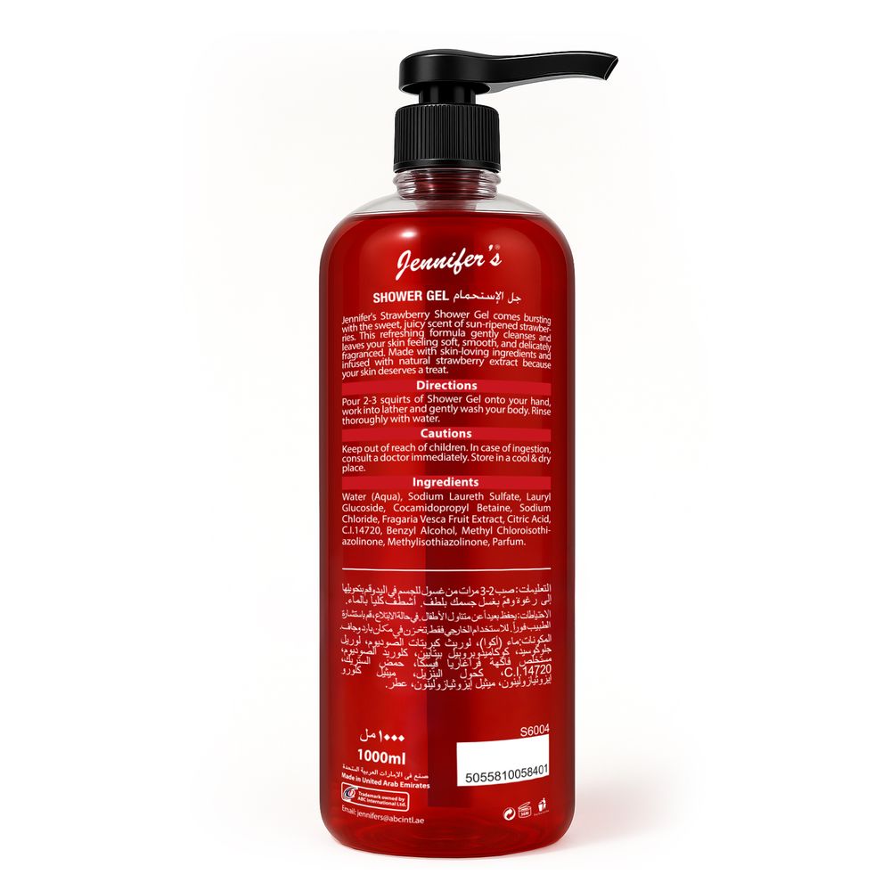 Jennifer's - Strawberry Shower Gel - 1L