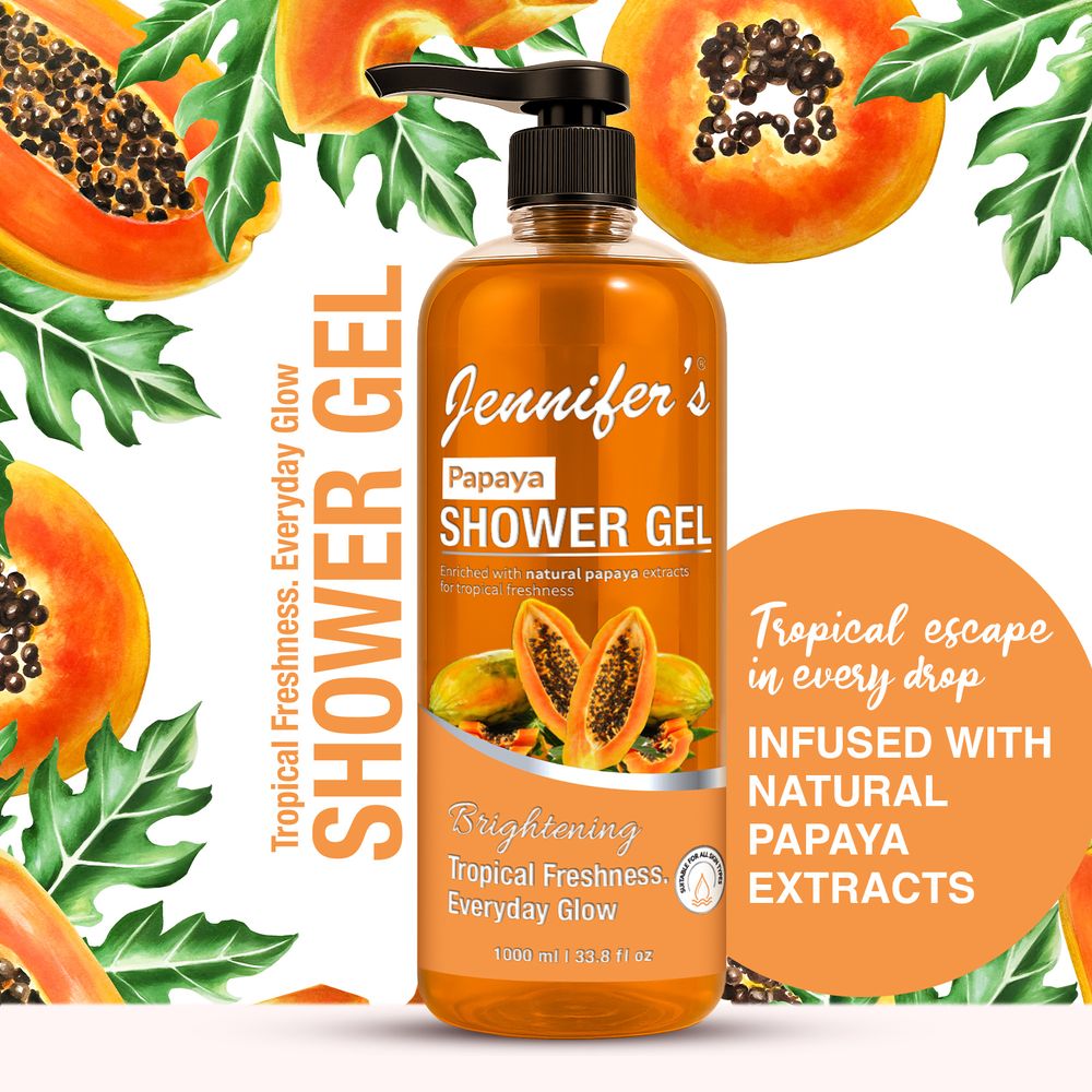 Jennifer's - Papaya Shower Gel - 1L
