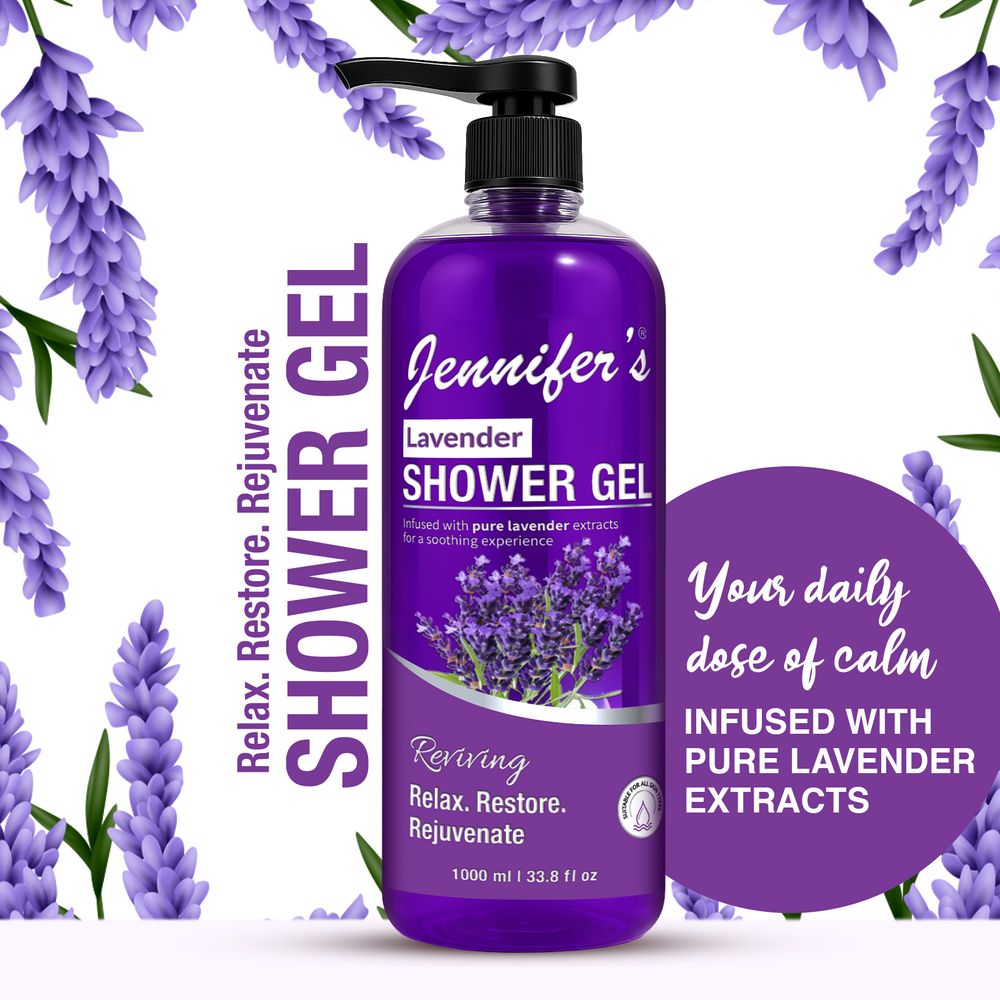 Jennifer's - Lavender Shower Gel - 1L