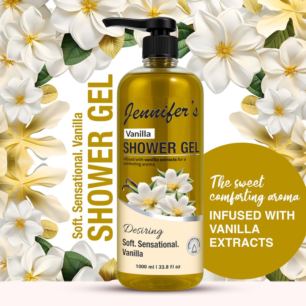 Jennifer's - Vanilla Shower Gel - 1L