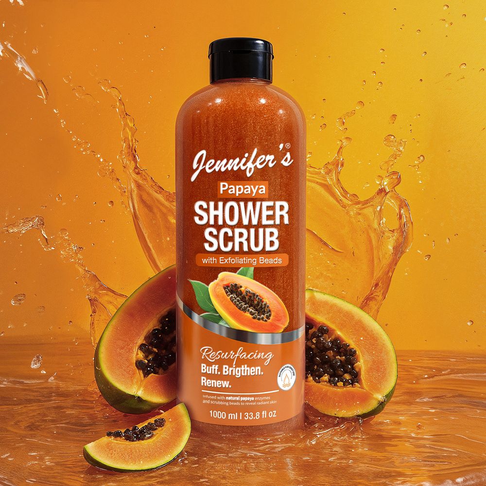 Jennifer's - Papaya Shower Scrub - 1L