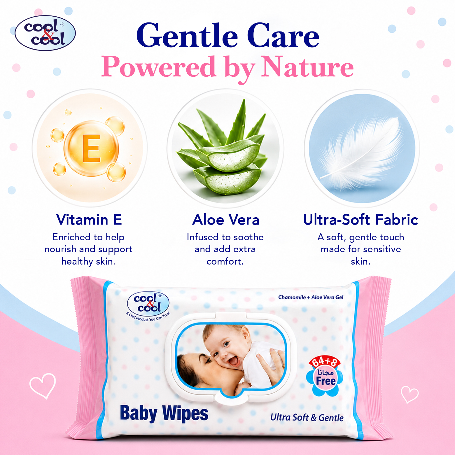 Cool & Cool - Baby Wipes - 288 Wipes