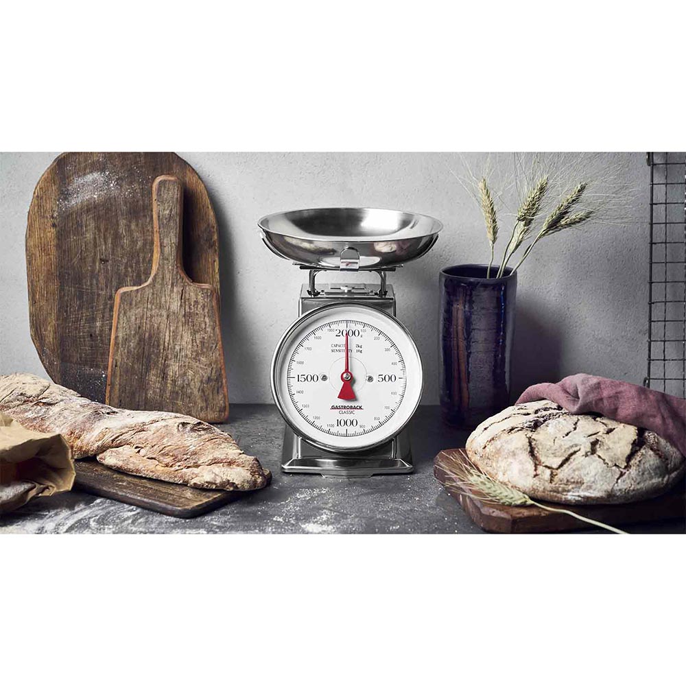 Gastroback Classic Kitchen Scale 2 Kg - Silver