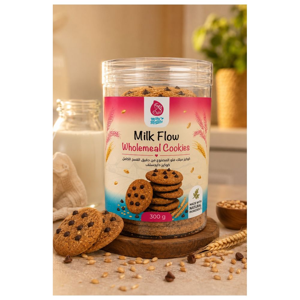 Milky Makers - Milk Flow Wholemeal Cookies - 300 gm - 10 Pcs