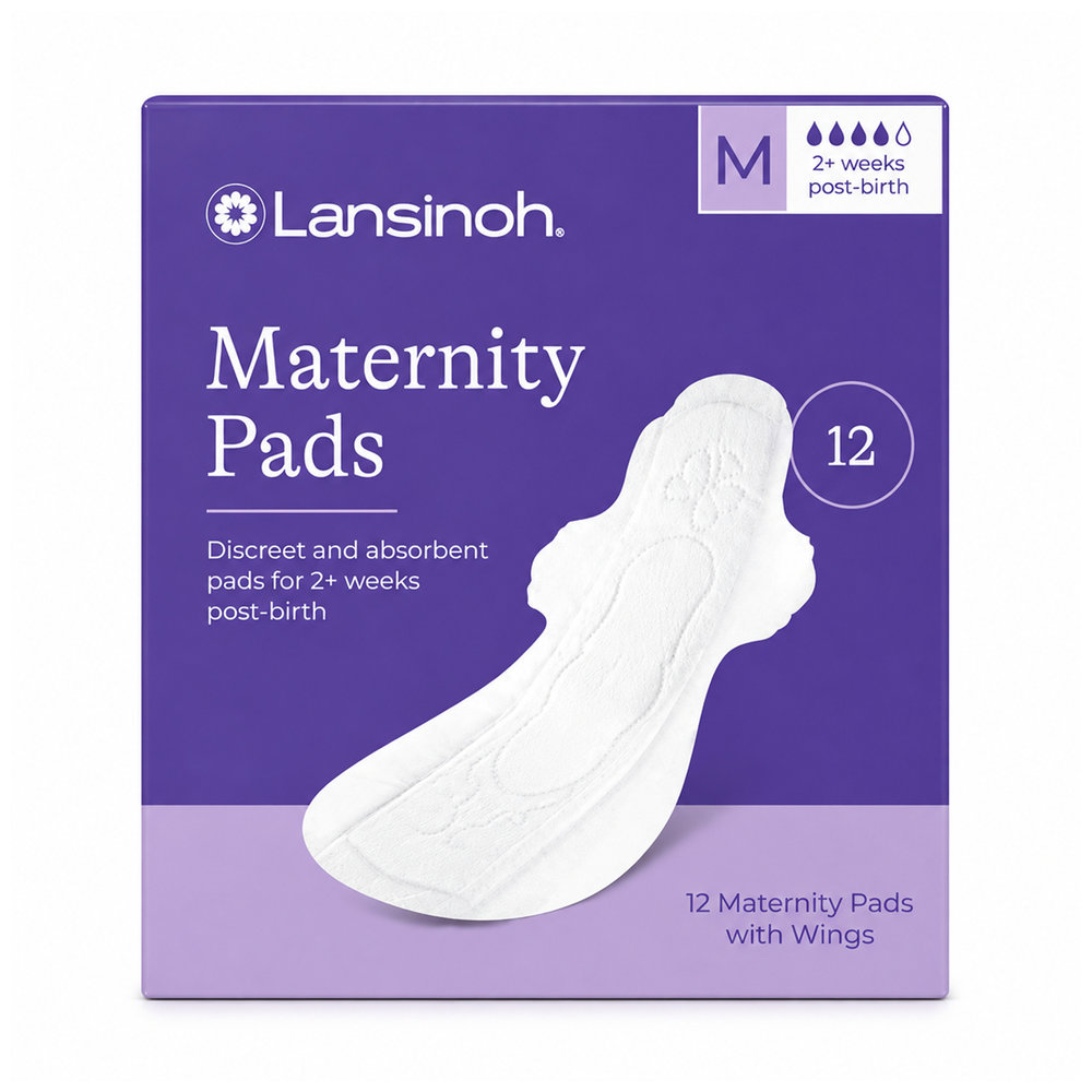Lansinoh - Discreet & Absorbent Maternity Pads - Size M - Pack of 12